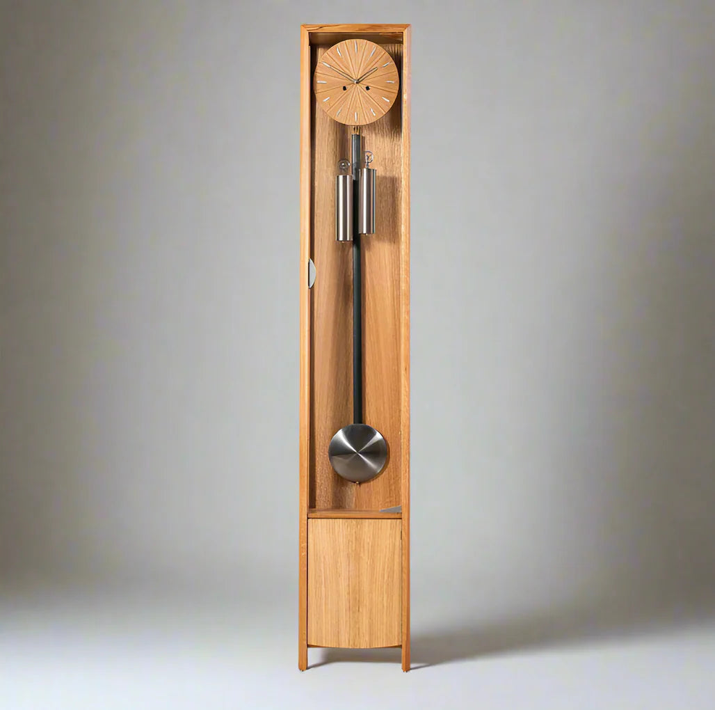 Comitti of London, Froxfield Floor Clock in Natural Oak, C1815S