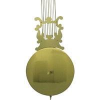 Pendulum - Hermle Clock PENDULUM LYRE, Straight Rods, 114 CM - 270mm Polished Bob
