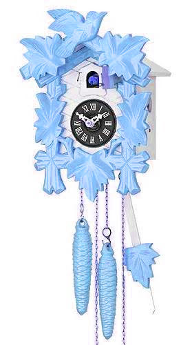 Sternreiter Blue! Black Forest Quartz Cuckoo Clock #1201BQM