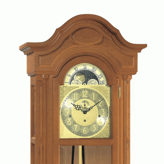 Kieninger 0107-11-01 Grandfather Clock, Triple Chimes, Natural Cherry