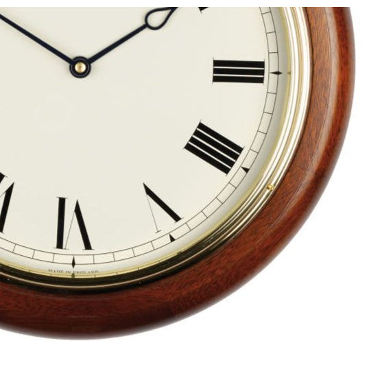 Comitti of London, The Plymouth Bracket Quartz Wall Clock, Mahagony, C3042Q