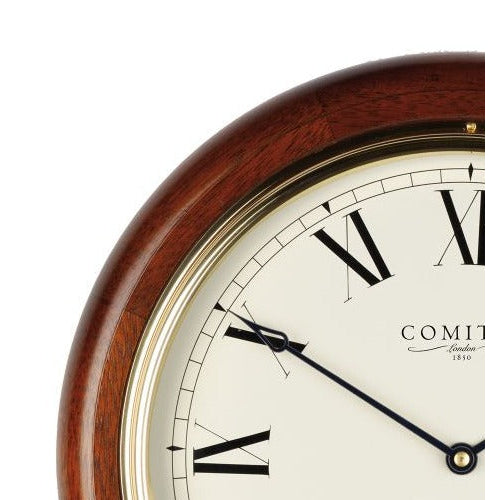 Comitti of London, The Plymouth Bracket Quartz Wall Clock, Mahagony, C3042Q