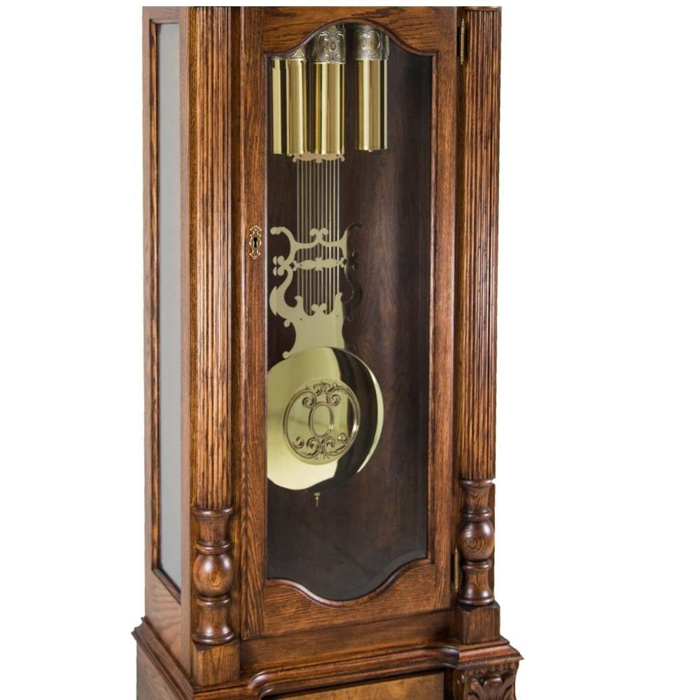Hermle ANSTEAD Triple Chime Grandfather Clock in Cherry or Dark Oak