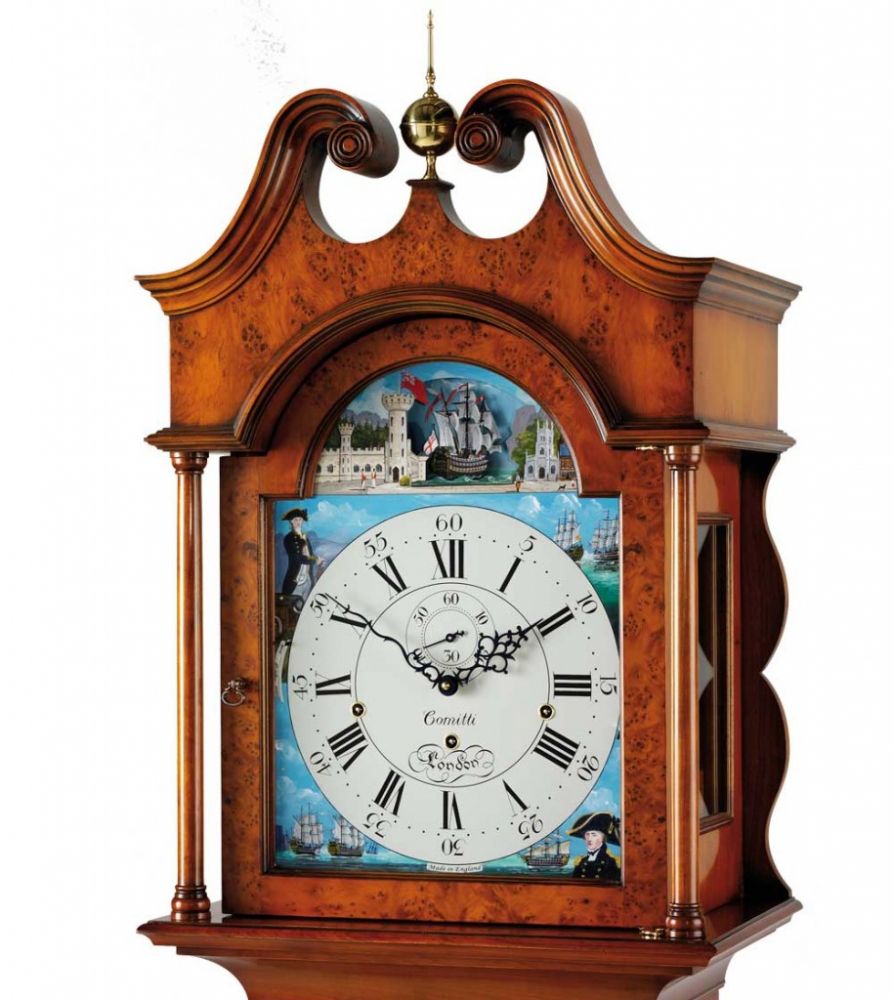 Comitti of London, The Trafalgar Floor Clock, Triple Chime, C2408TCH
