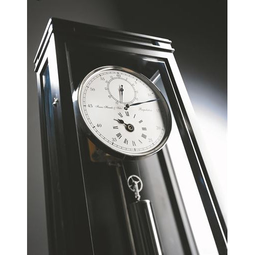 Hermle GREENWICH Mechanical Regulator Wall Clock 70875740761, Black