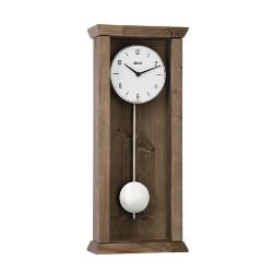 Hermle ARDEN Modern Quartz Regulator Wall Clock, Dark Oak Model 71002042200