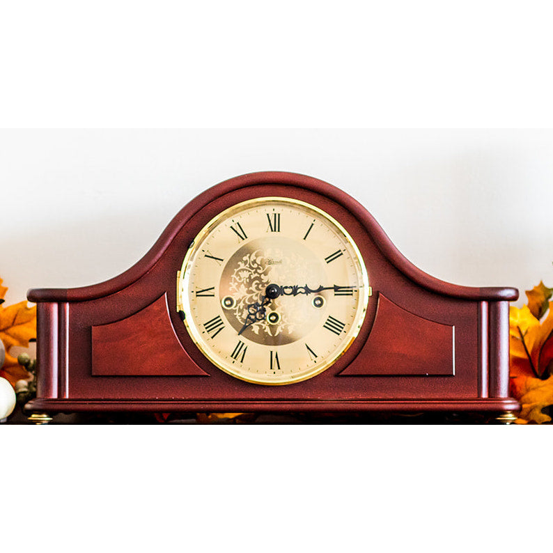 Hermle ACTON Mechanical Mantel Clock 21142070340, Mahogany