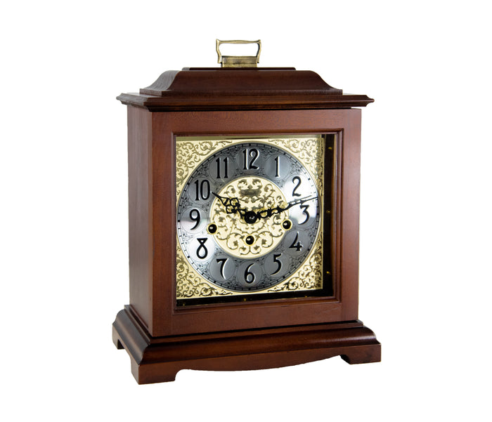 Hermle Bracket-Style Mechanical Mantel Clock Complete DIY Kit, Cherry