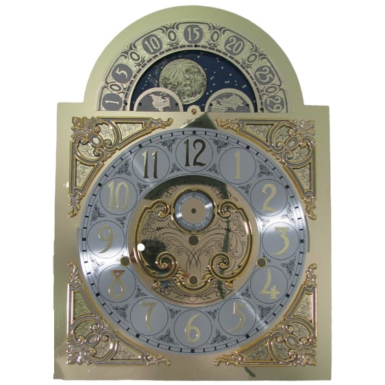 Hermle MoonPhase Grandfather Clock Dial for 1171 -850 and 1171-890 Movements, Oversized. B219-000201512