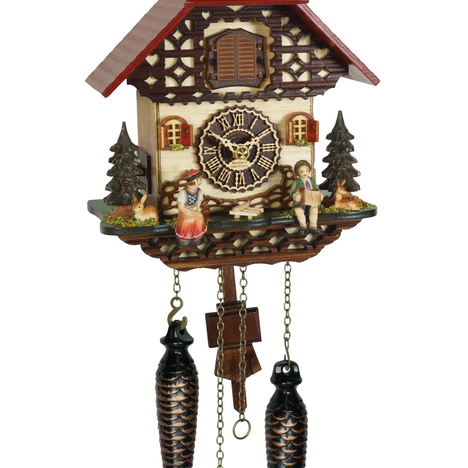 Hermle SABINE Black Forest Carved Clock 84000