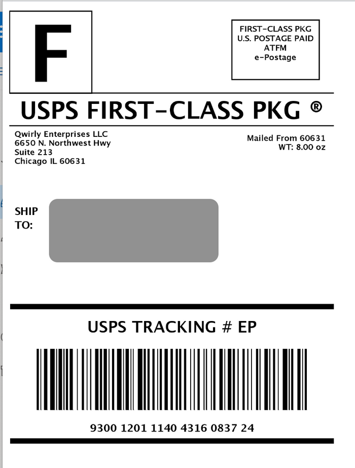 Return Shipping Label