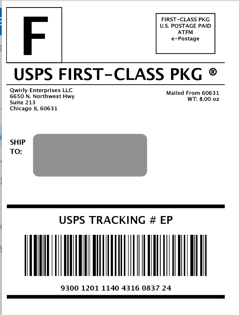 Return Shipping Label