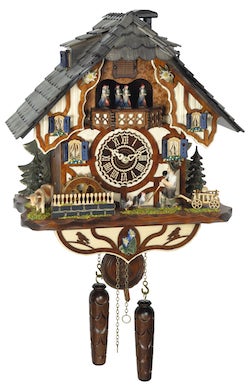Hermle WERNER Black Forest Carved Cuckoo Clock Model 92000