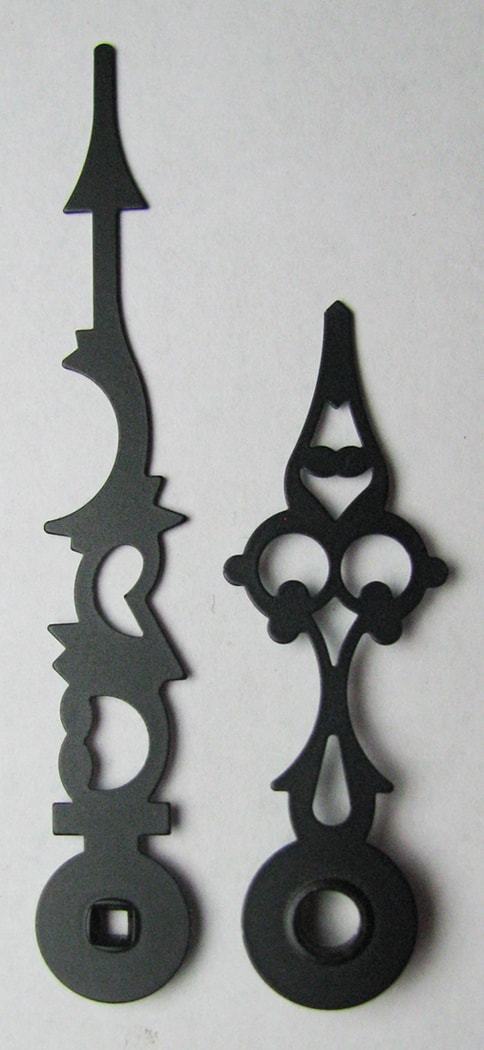 Accessories - Clock Hands- Black Filigree For Hermle Mechanical Movements  E215-07010, 3 Inches