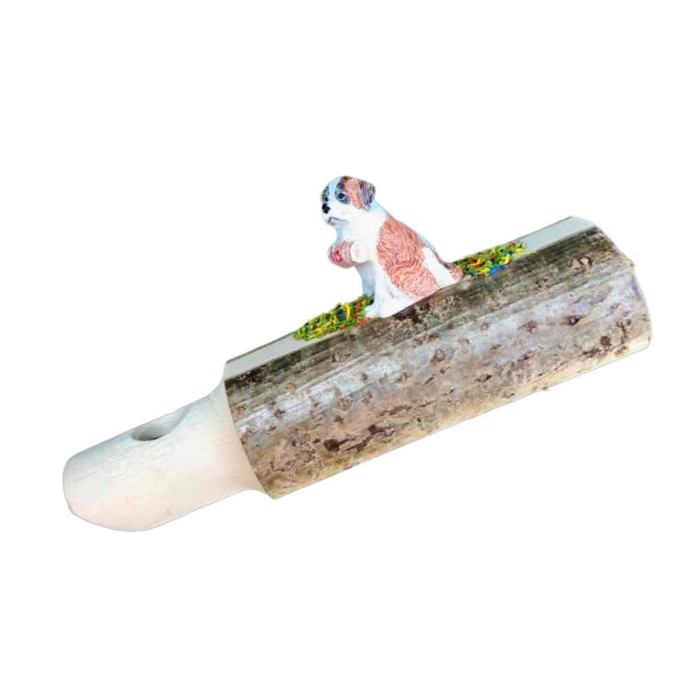 Accessories - German Black Forest Whistle Carved From Solid Linden Branch, 6", St. Bernard Dog Figurine