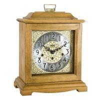 Classic Mantel Clocks - Hermle AUSTEN Bracket-Style Mechanical Mantel Clock 22518I90340, Light Oak