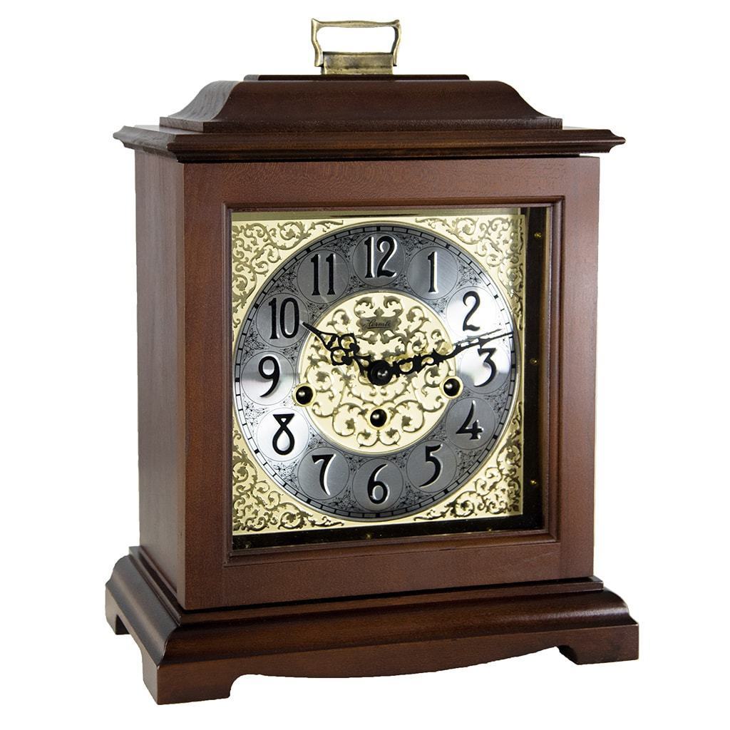 Classic Mantel Clocks - Hermle AUSTEN Bracket-Style Mechanical Mantel Clock 22518N90340, Cherry