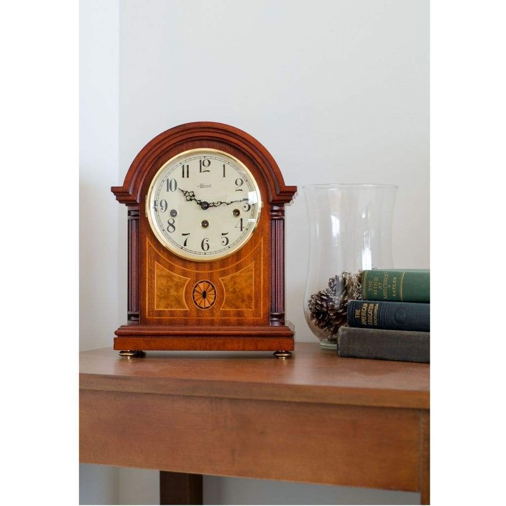 Classic Mantel Clocks - Hermle CLEARBROOK Mechanical Mantel Clock #22877070340, Mahagony