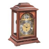 Classic Mantel Clocks - Hermle CORNELL Mechanical Mantel Clock #22848070352, Mahogany