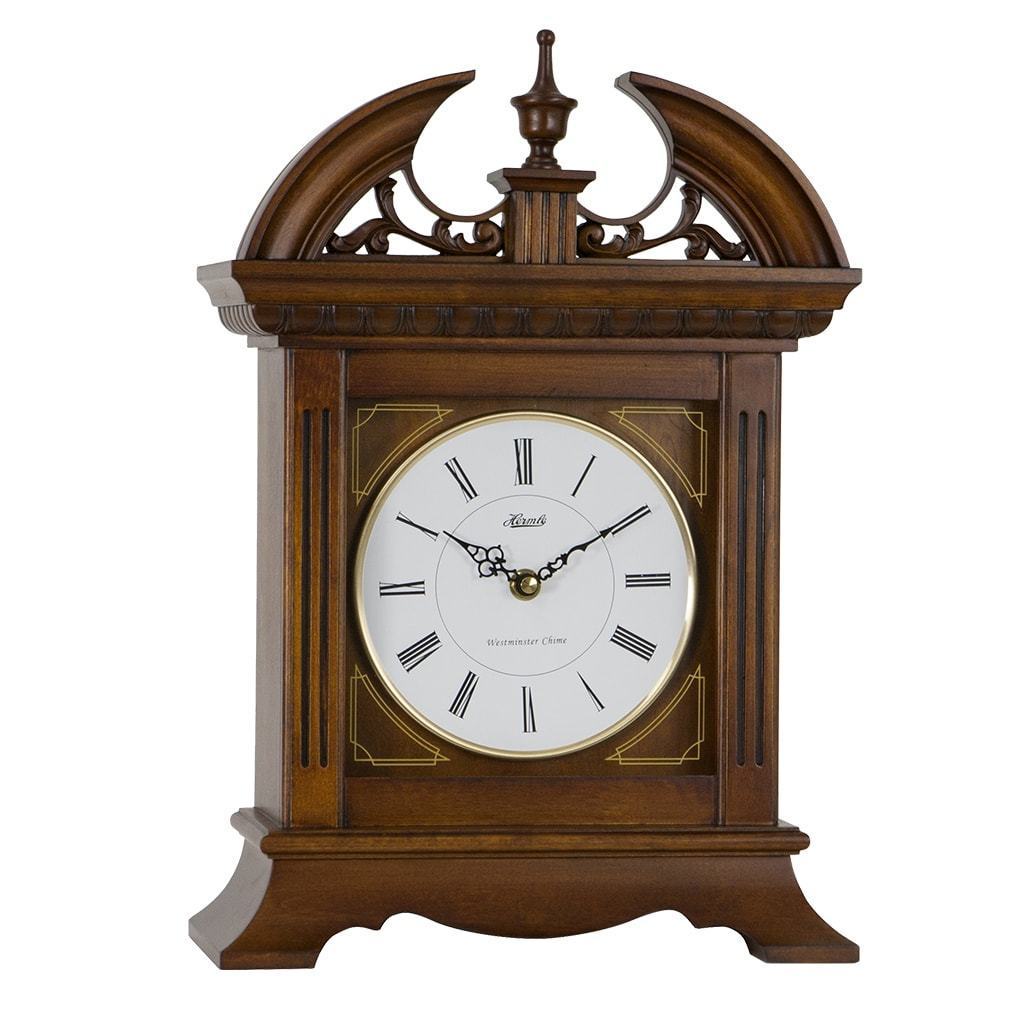 Hermle JACKSON Quartz Mantel Clock #42011, Walnut