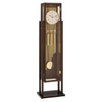 Contemporary Floor Clocks - Hermle ESSEX Grandfather Clock With Tubular Chimes 01219Q31171, Walnut