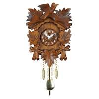 Cuckoo Clock - Hermle HANS Black Forest Clock With Carved Bird #59000 By Trenkle Uhren