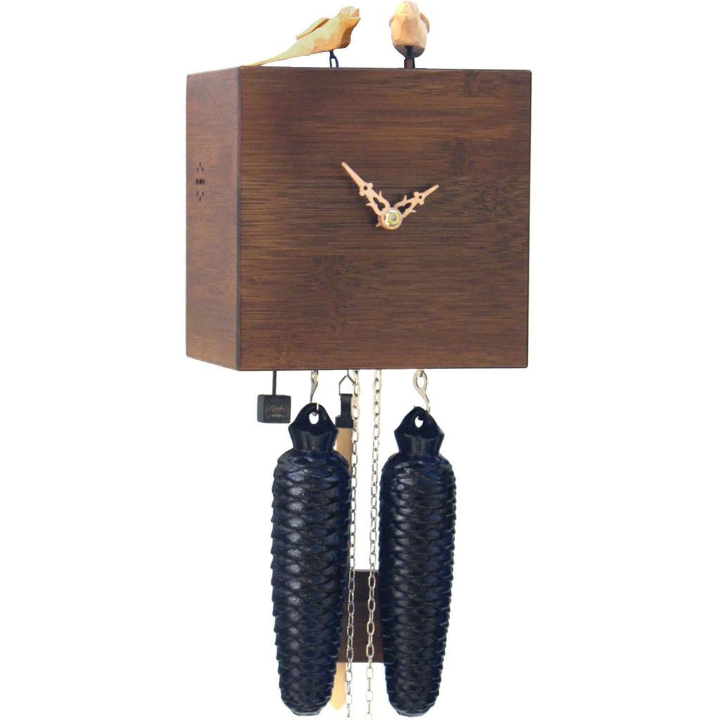 Cuckoo Clock - Romba Bamboo BB33-10 Modern Black Forest Cuckoo Clock, 3rd Generation Rombach & Haas