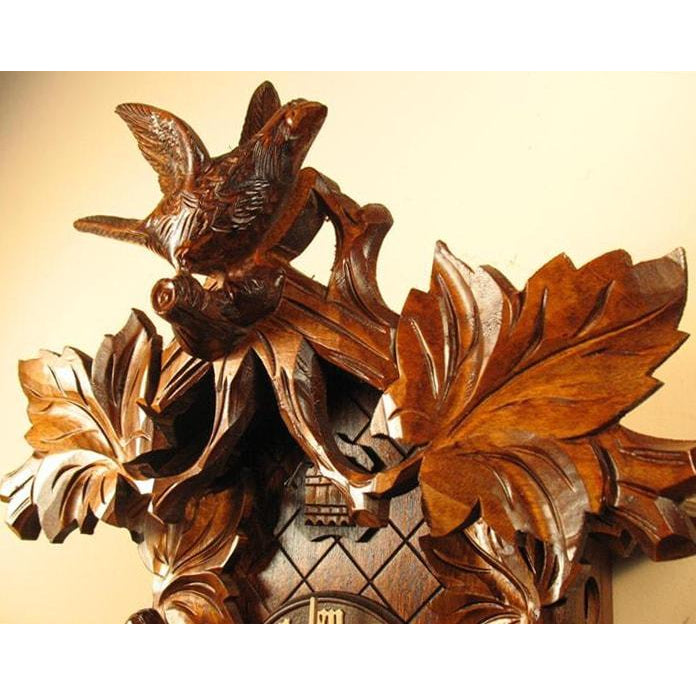 Romba Carved Birds and Vines 8-Day Mechanical, Model 8233