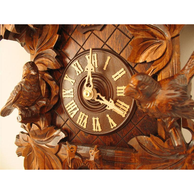 Romba Carved Birds and Vines 8-Day Mechanical, Model 8233