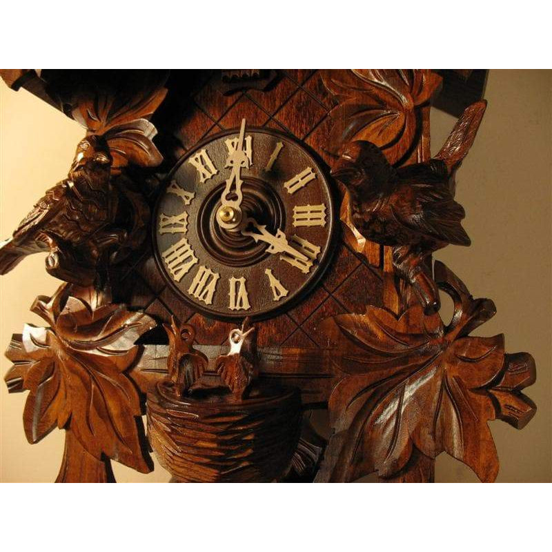 Romba Carved Birds and Vines 8-Day Mechanical, Model 8233
