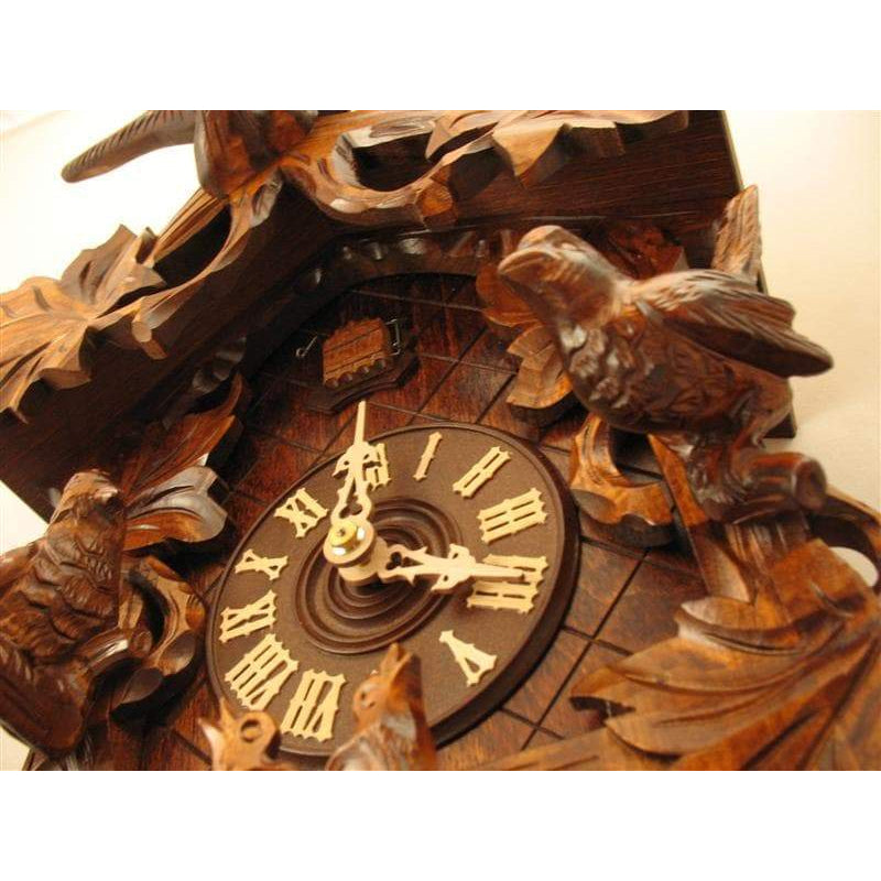 Romba Carved Birds and Vines 8-Day Mechanical, Model 8233