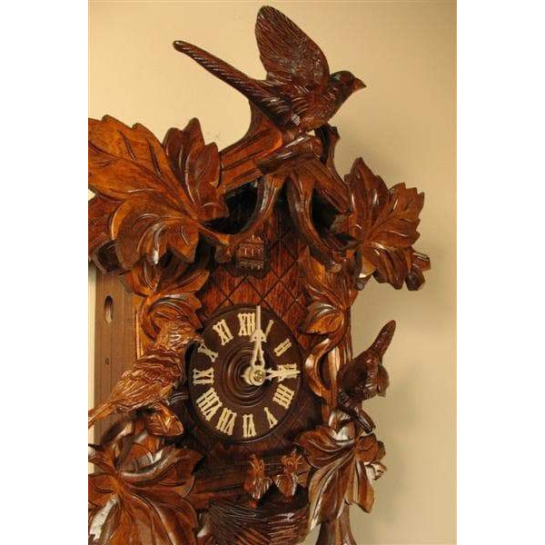 Romba Carved Birds and Vines 8-Day Mechanical, Model 8233