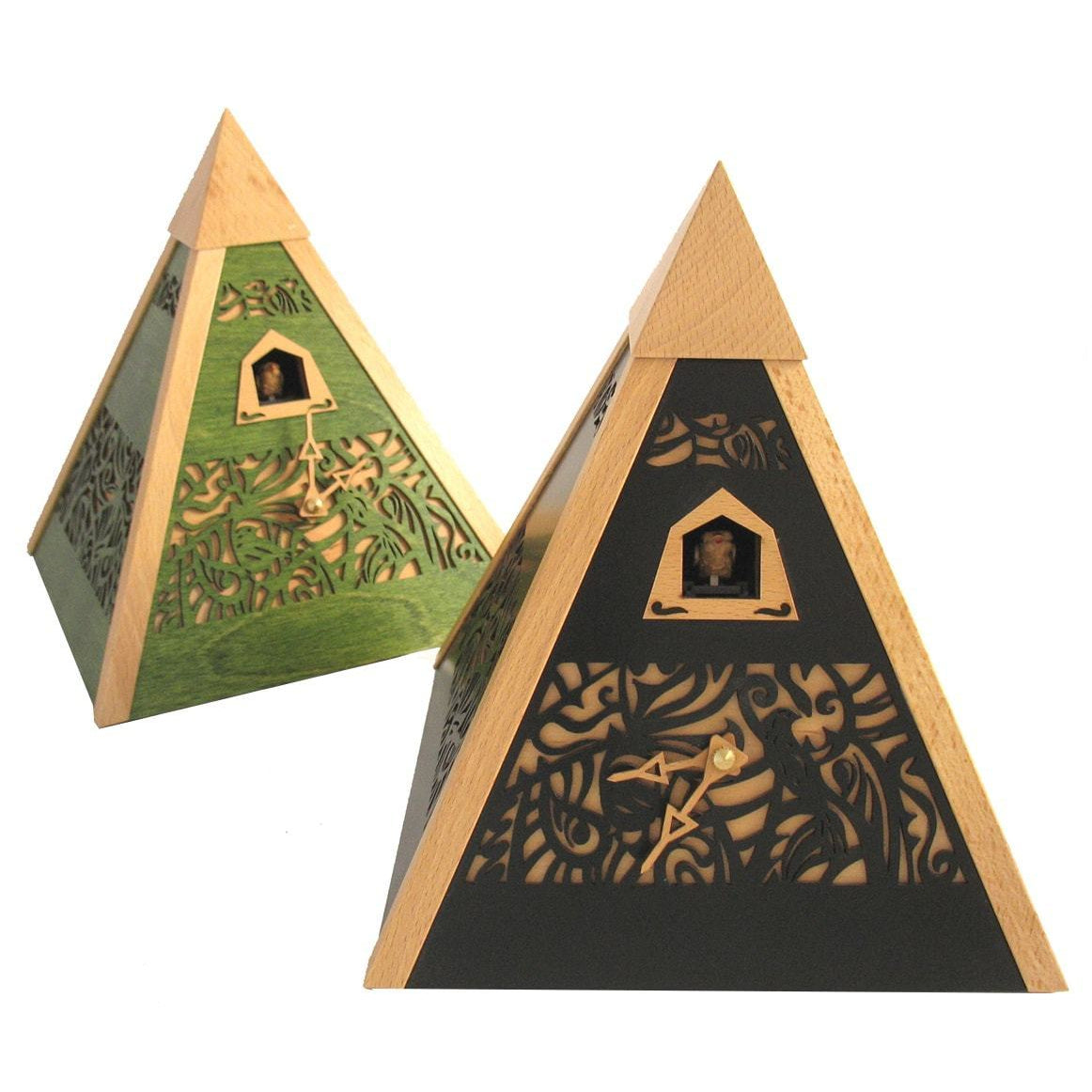 Romba Pyramid PYR2 Modern Black Forest Cuckoo Clock, 3rd Generation Rombach & Haas