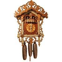 Cuckoo Clock - Rombach & Haas Bahnhäusle 8-Day Black Forest Cuckoo Clock With Half And Full Hour Call, #8359