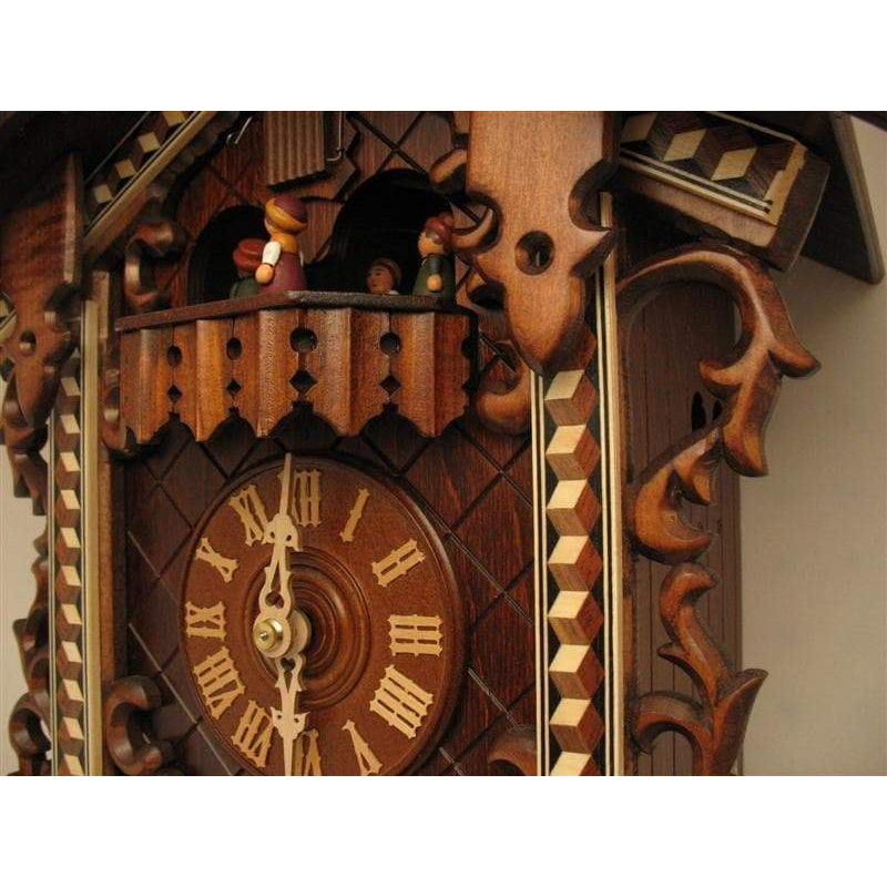 Rombach & Haas Bahnhäusle 8-Day Black Forest Cuckoo Clock with Half and Full Hour Call, #8359