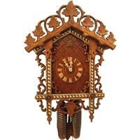 Cuckoo Clock - Rombach & Haas Bahnhäusle Black Forest Cuckoo Clock, 8-Day, Half And Full Hour Call, #8259