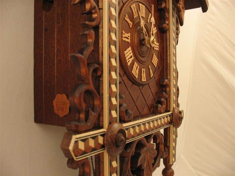 Cuckoo Clock - Rombach & Haas Bahnhäusle Black Forest Cuckoo Clock, 8-Day, Half And Full Hour Call, #8259