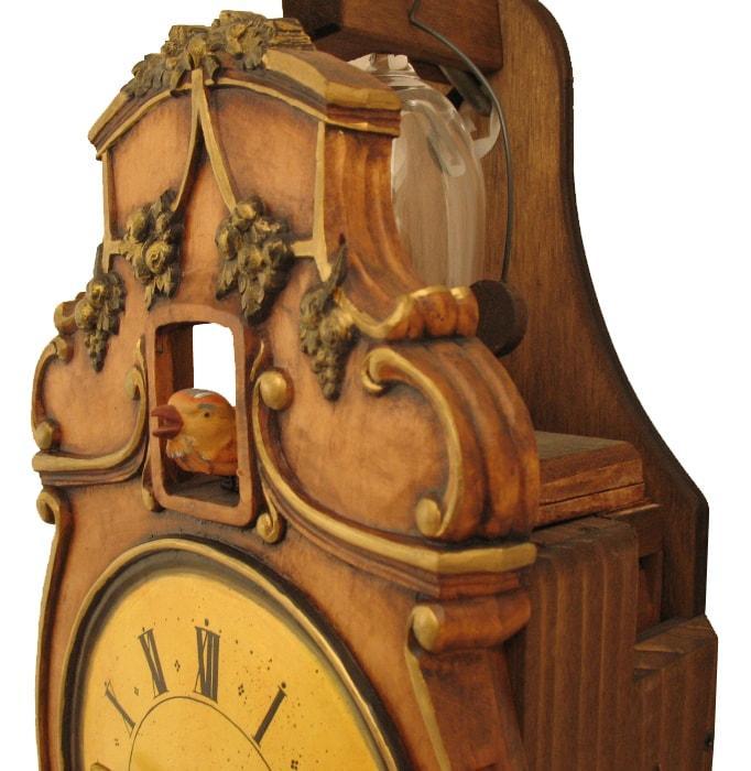 Cuckoo Clock - Rombach & Haas BAROQUE 8-Day Black Forest Cuckoo Clock, Painted By Connie Haas, #3400