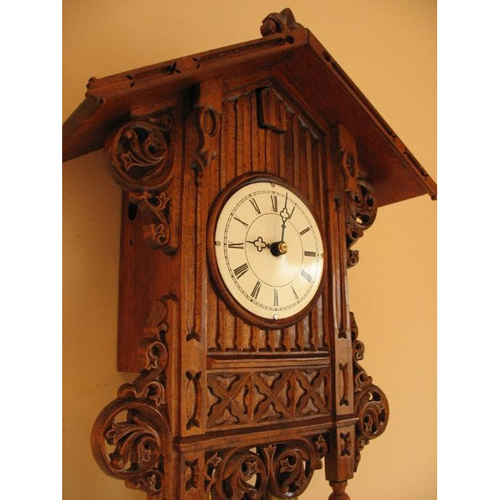 Rombach & Haas BEHA Bahnhäusle 8-Day Black Forest Cuckoo Clock, Enamel and Brass, #3406