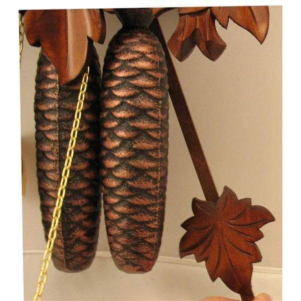 Rombach & Haas (Romba) BIRD AND LEAVES Model 8343 8-Day Black Forest Cuckoo Clock with Animated Dancers and Music Box