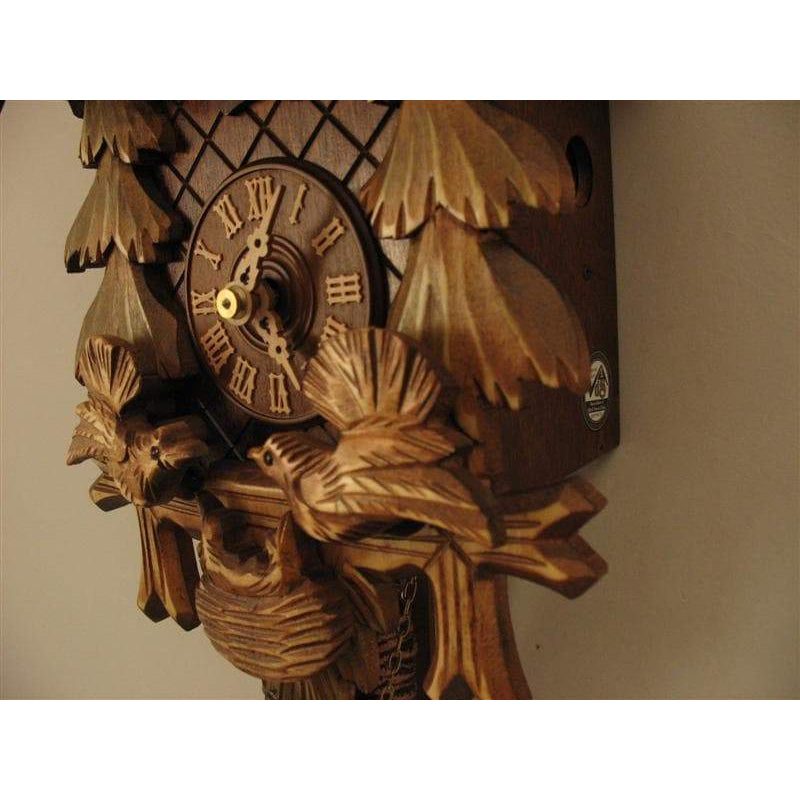 Rombach & Haas (Romba) FEEDING BIRDS Model 1208 1-Day Black Forest Cuckoo Clock