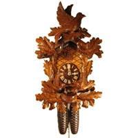 Cuckoo Clock - Rombach & Haas (Romba) FEEDING BIRDS Model 8244 8-Day Black Forest Cuckoo Clock With Music Box And Half And Full Hour Call