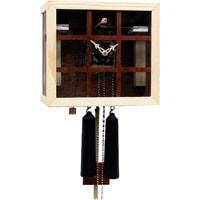 Cuckoo Clock - Rombach & Haas (Romba) GLASSHOUSE NEW Model FV34-10, 8-Day Black Forest Cuckoo Clock, Open Mechanism