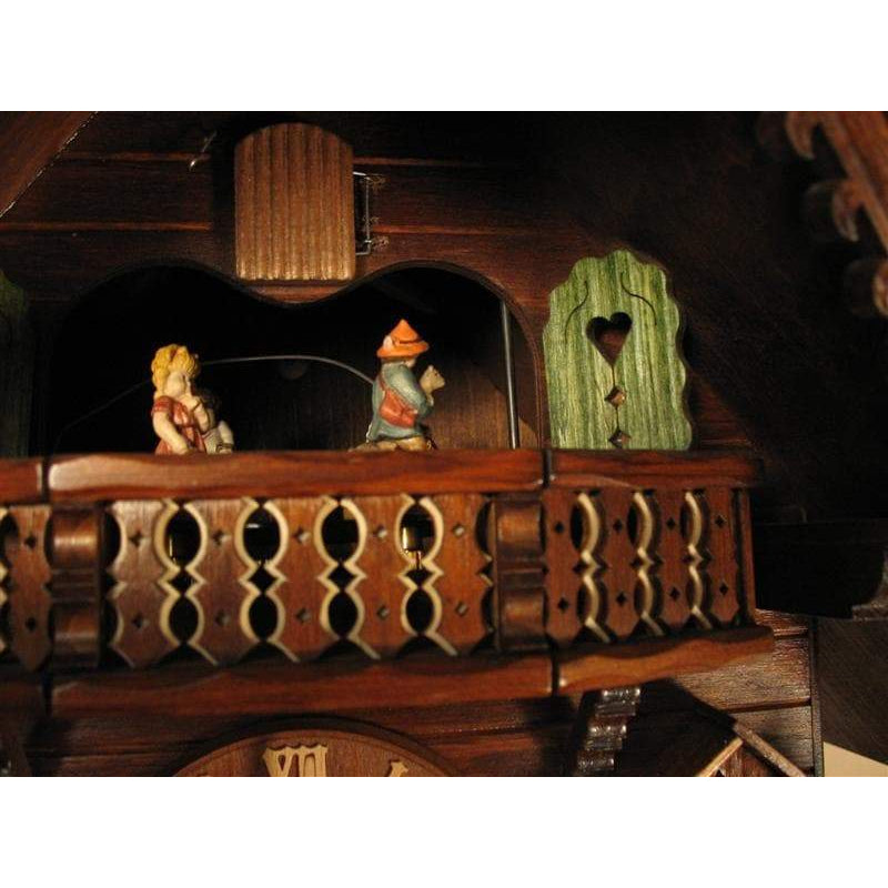 Rombach & Haas (Romba) Model 8370 ANGRY HAUSFRAU Black Forest Cuckoo Clock, 8-Day Movement,  Music Box, Whimsical Animated Figures and Dancers
