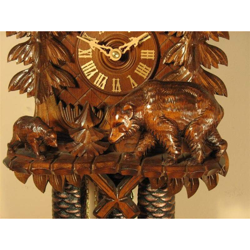 Rombach & Haas (Romba) Model 8391 BEARS 8-Day Black Forest Cuckoo Clock with Exquisite Carvings, Animated Figures and a Music Box