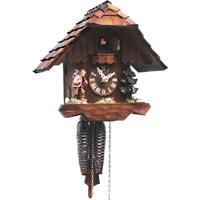 Cuckoo Clock - Rombach & Haas (Romba) WANDERER Model 1217 1-Day Black Forest Cuckoo Clock With Animated Figures