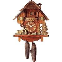 Cuckoo Clock - Rombach & Haas (Romba) WOODCHOPPER Model 8286, 8-Day Black Forest Cuckoo Clock, Chalet Style