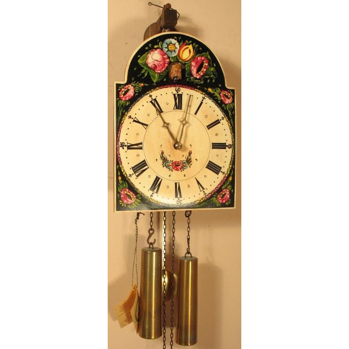 Rombach & Haas Shield Black Forest Clock Model 3402, 8-Day, Hand-painted by Connie Haas