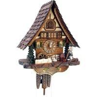 Cuckoo Clock - Sternreiter Alpenhorn Black Forest Mechanical Cuckoo Clock #1317