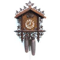 Cuckoo Clock - Sternreiter Bahnh_usle Black Forest Mechanical Cuckoo Clock #8229*